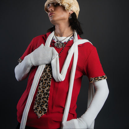 White "MAXI SLEEVES" Long Sleeve Shirt